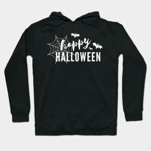 Happy Halloween Orange and Black Hoodie